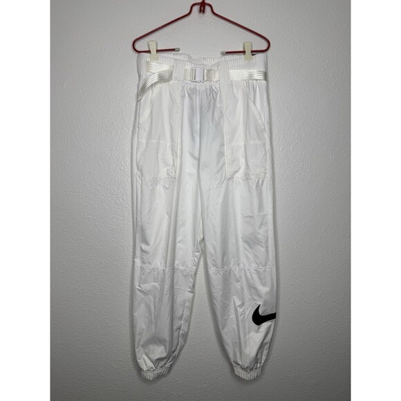 Nike Pants - NWT NIKE Women's White Belted Cuffed Track Pants Loose Fit DB3866-100 *See Pics*